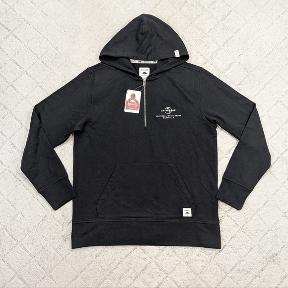 Roots73 Other - Roots 73 Jacket Adult M Black Canmore Eco ¼ Zip Hoodie Cotton Nashville Music